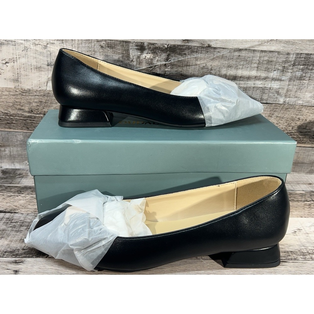 C.Paravano Women's Flat Shoes CF11 Black Size 37.5 Euro 7.5 US